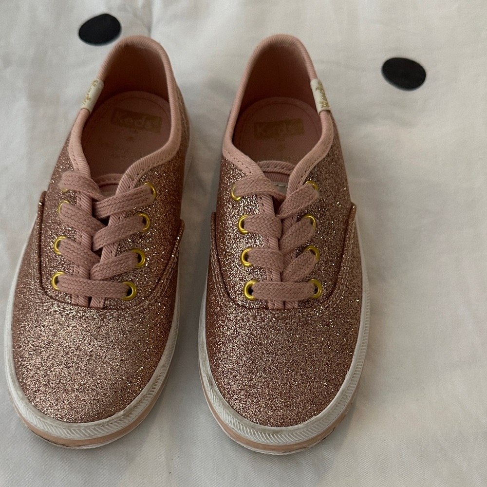 Keds Kids Sparkly Sneakers - Rose Gold